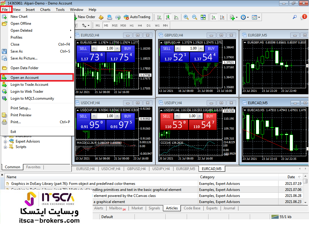 اسکن سرور ها در متاتریدر