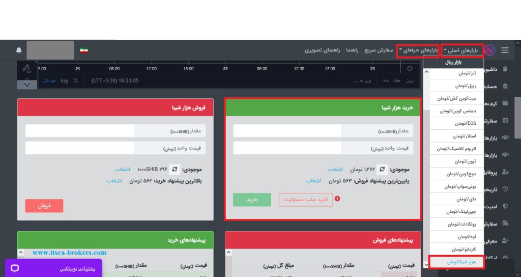 خرید شیبا از صرافی ایرانی