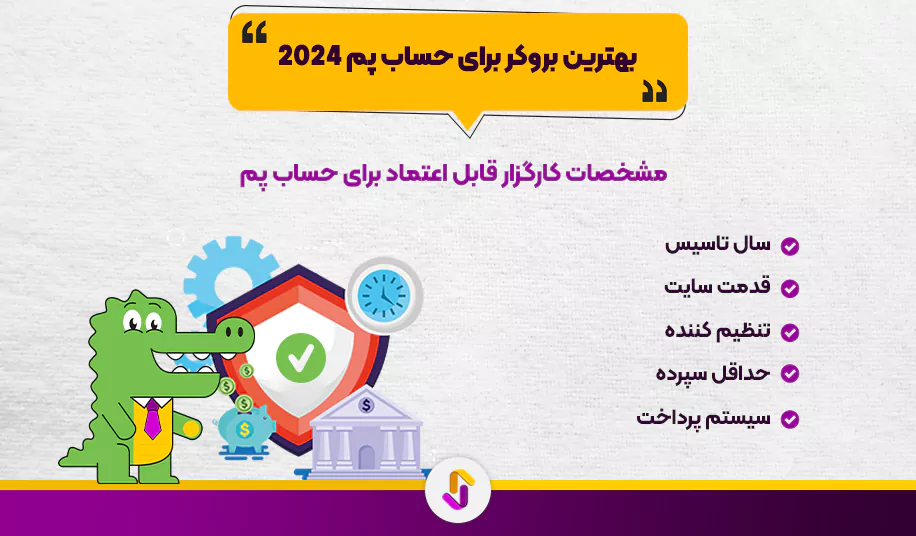 بهترین بروکر برای حساب پم 2024