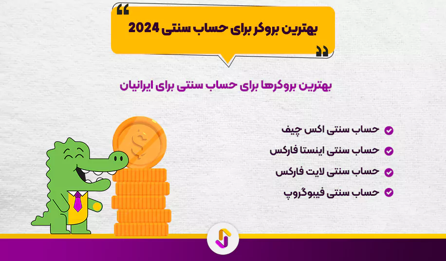 بهترین بروکر برای حساب سنتی 2024