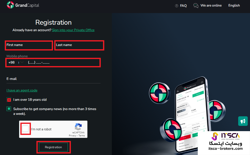 ثبت نام گرند کپیتال