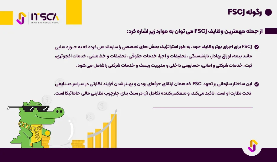 رگوله FSCJ یا Financial Services Commission Jamaica - نهاد نظارتی جامائیکا - رگوله FSCJ