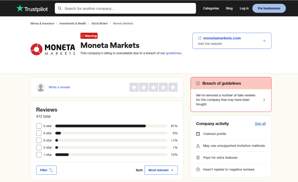 نقد و بررسی بروکر مونتا مارکتس | Moneta Markets 2024 - مونتا مارکتس