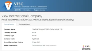 مجوز VFSC بروکر FXPIG