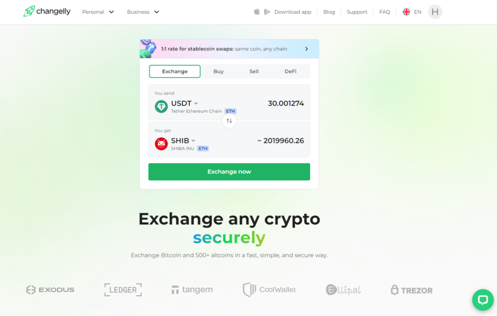 صرافی چنجلی (Changelly)  - آموزش و نحوه ثبت نام - چنجلی