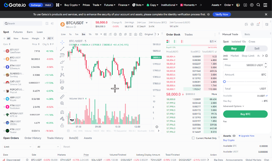 صرافی گیت آیو (Gate.io) - آموزش و نحوه ثبت نام - Gate.io