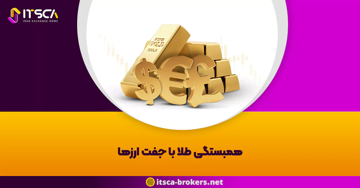 همبستگی طلا با جفت ارزها