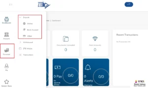 آموزش واریز به بروکر ZTE Trading