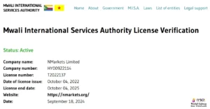 مجوز MISA بروکر NPBFX